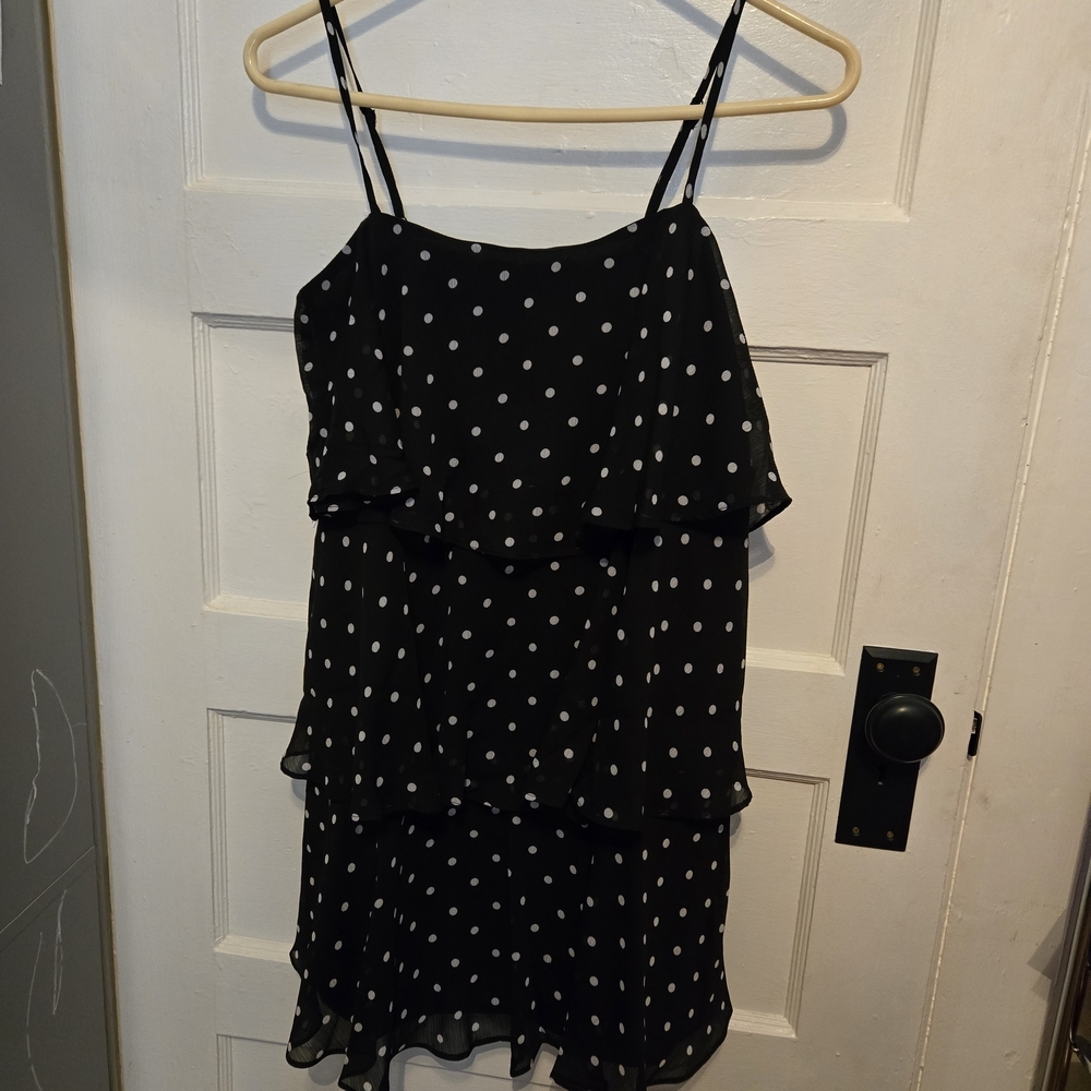 a new day Black Ruffled Dress
